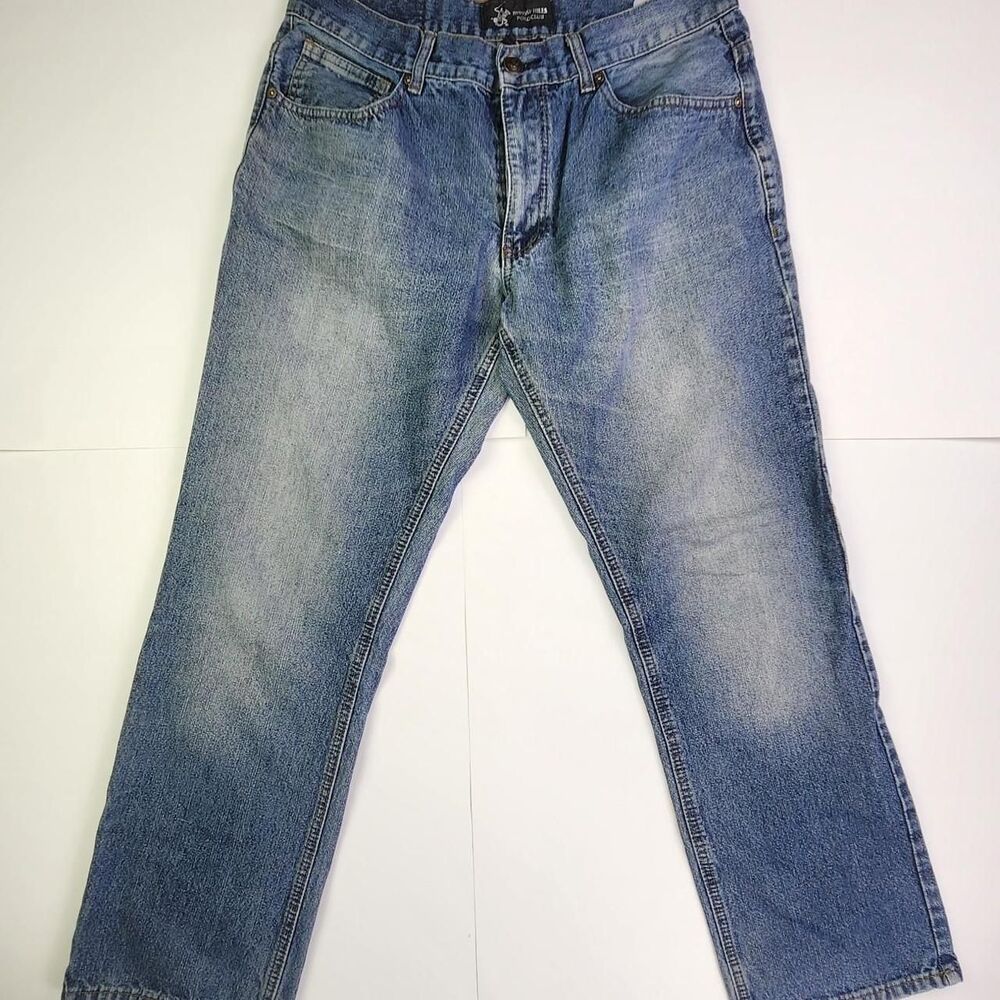 Beverly Hills Polo Club Vintage Medium Wash Straight Leg Denim Jeans 34x30